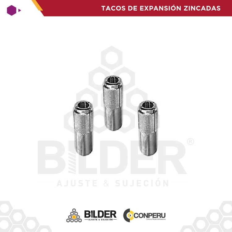 TACOS DE EXPANSIÓN ZINCADAS