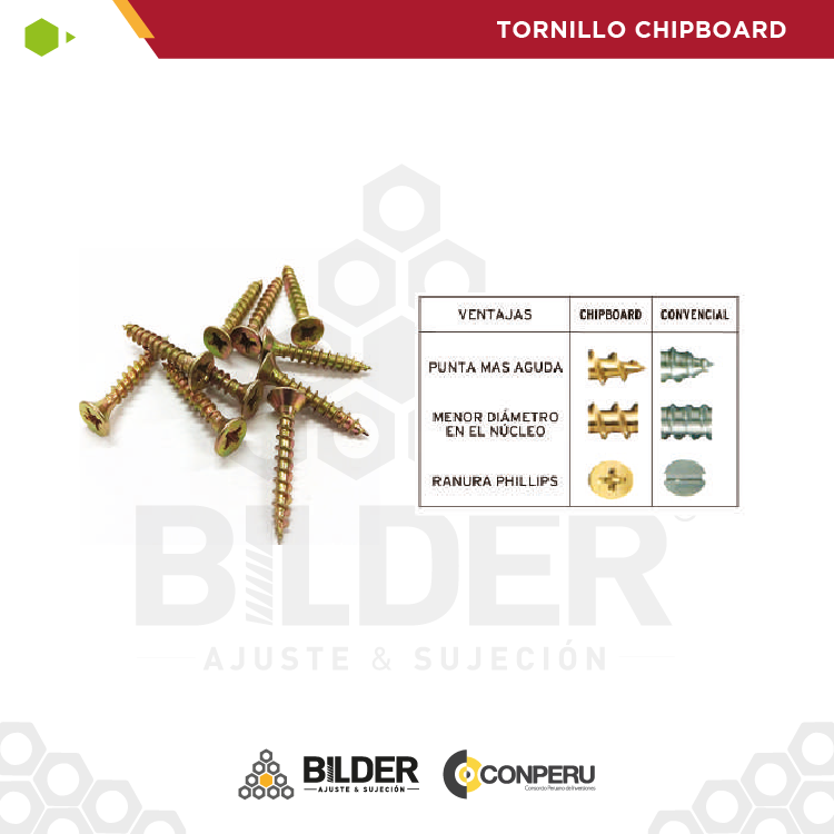 TORNILLO CHIPBOARD