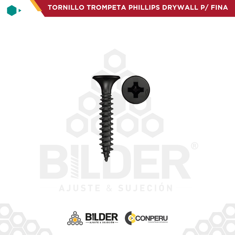 TORNILLO TROMPETA PHILLIPS DRYWALL P/ FINA